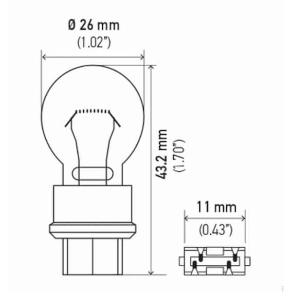 BULB 3157 12V 27/7W